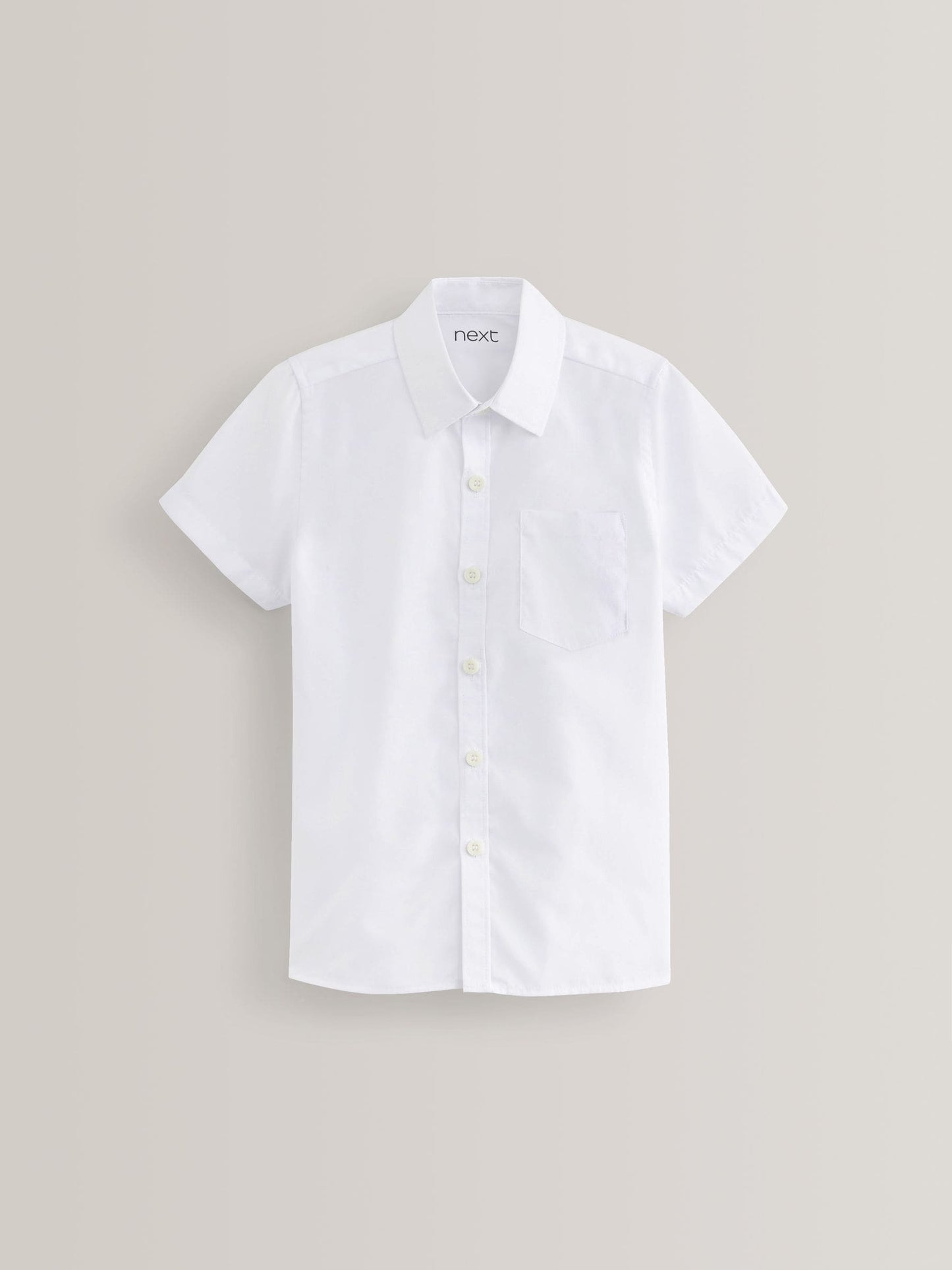 Dsiney Kidz - White Slim Fit 5 Pack Short Sleeve School Shirts (3-17yrs) image 2