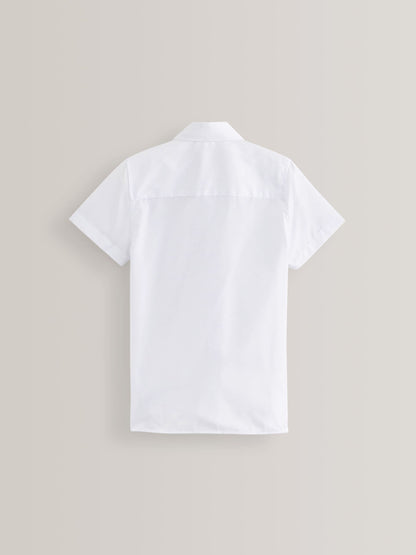 Dsiney Kidz - White Slim Fit 5 Pack Short Sleeve School Shirts (3-17yrs) image 3