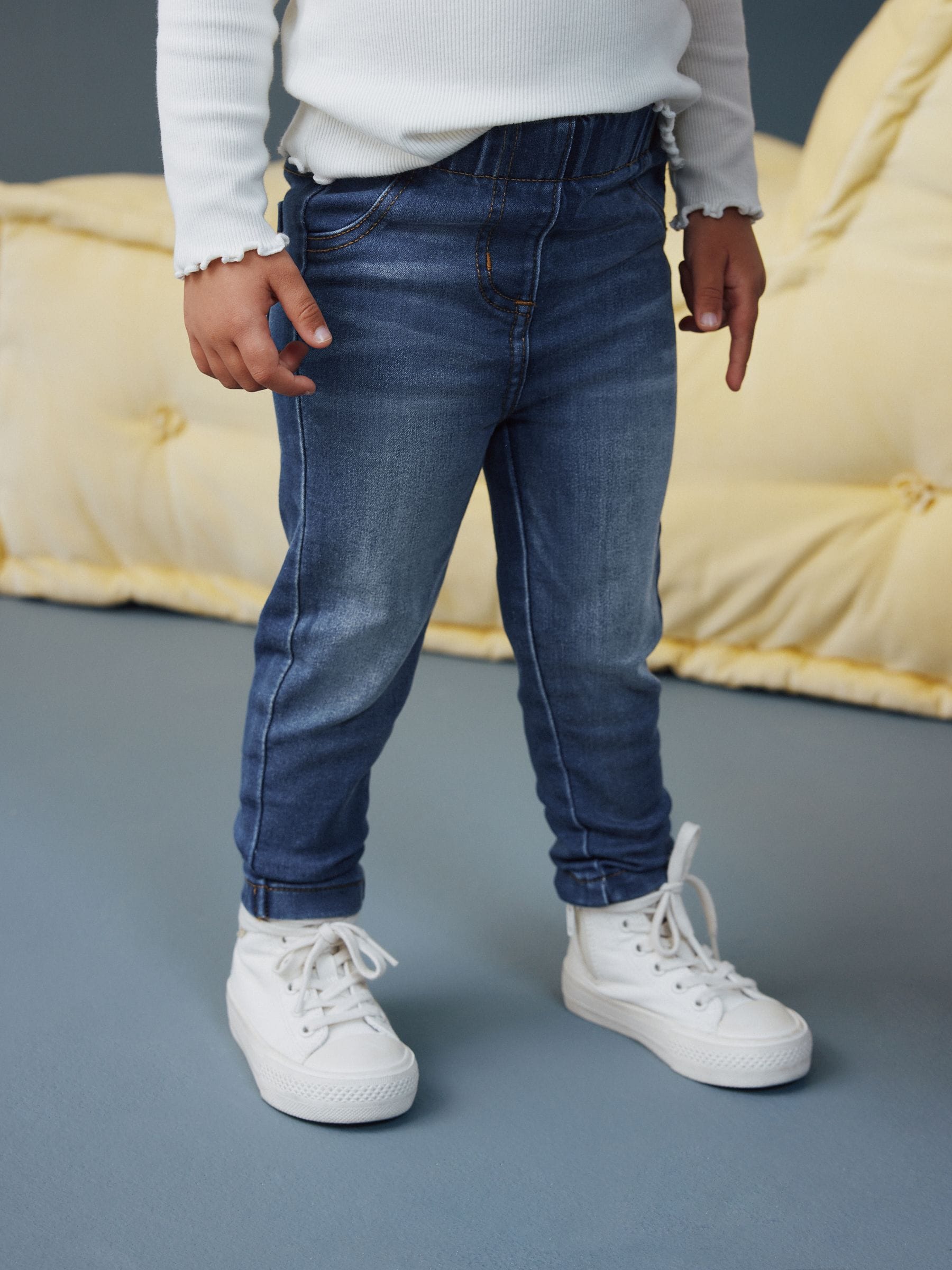 Dsiney Kidz - Mid Blue Denim 1 Pack Elasticated Waist Jeggings (3mths-7yrs) image 1