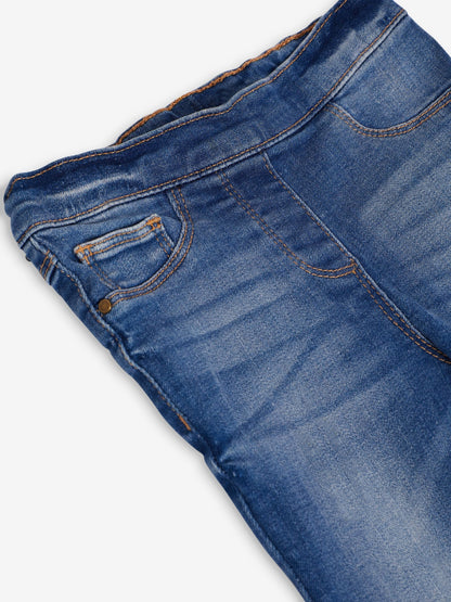 Dsiney Kidz - Mid Blue Denim 1 Pack Elasticated Waist Jeggings (3mths-7yrs) image 6