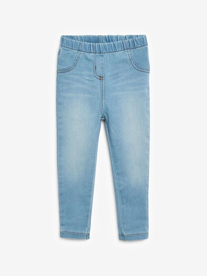 Dsiney Kidz - Light Blue Denim 1 Pack Elasticated Waist Jeggings (3mths-7yrs) image 5