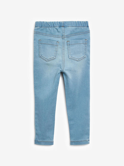 Dsiney Kidz - Light Blue Denim 1 Pack Elasticated Waist Jeggings (3mths-7yrs) image 6