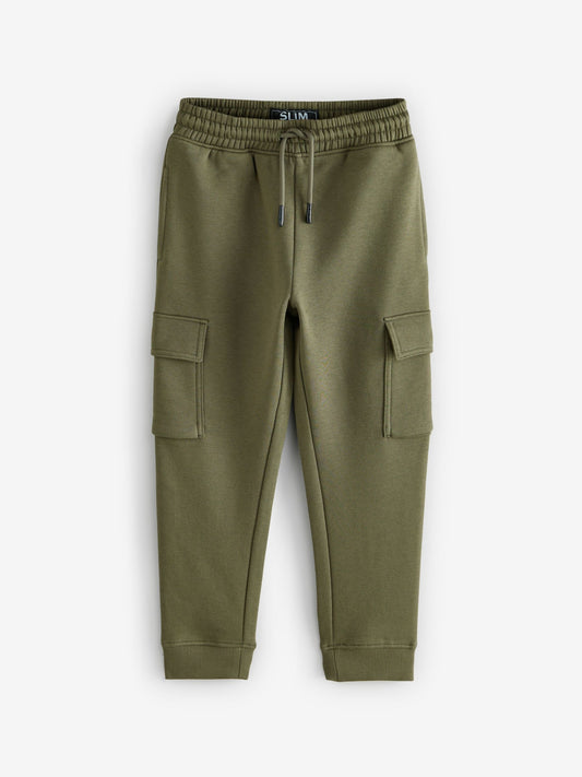 Disney Kidz - Khaki Green Slim Fit Cargo Rich Joggers (3-16yrs) image 1