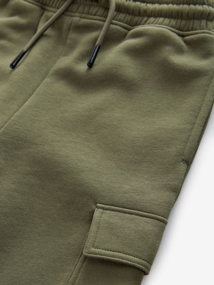 Dsiney Kidz - Khaki Green Slim Fit Cargo Rich Joggers (3-16yrs) image 3