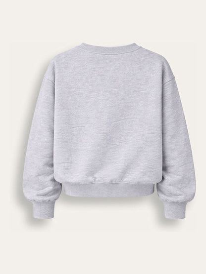 Brand Threads Grey Sweatshirt with Iconic Face Print - image 5