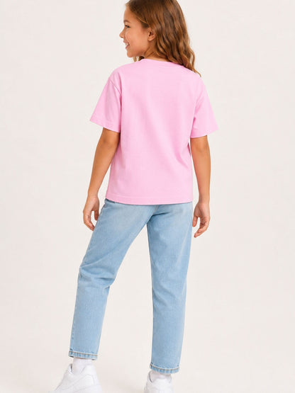 Brand Threads Pink T-Shirt with Iconic Face Print - image 2