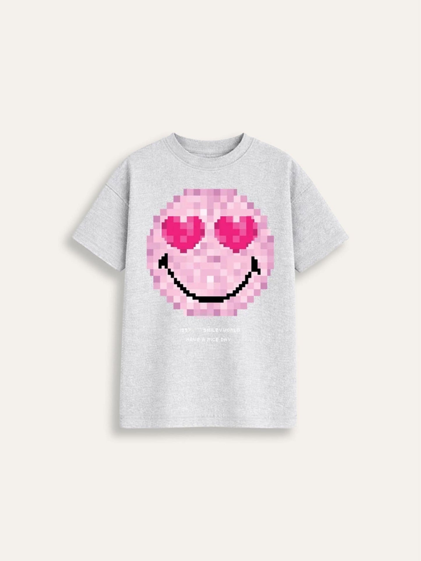 Dsiney Kidz - Brand Threads Grey T-Shirt with Iconic Face Print image 4