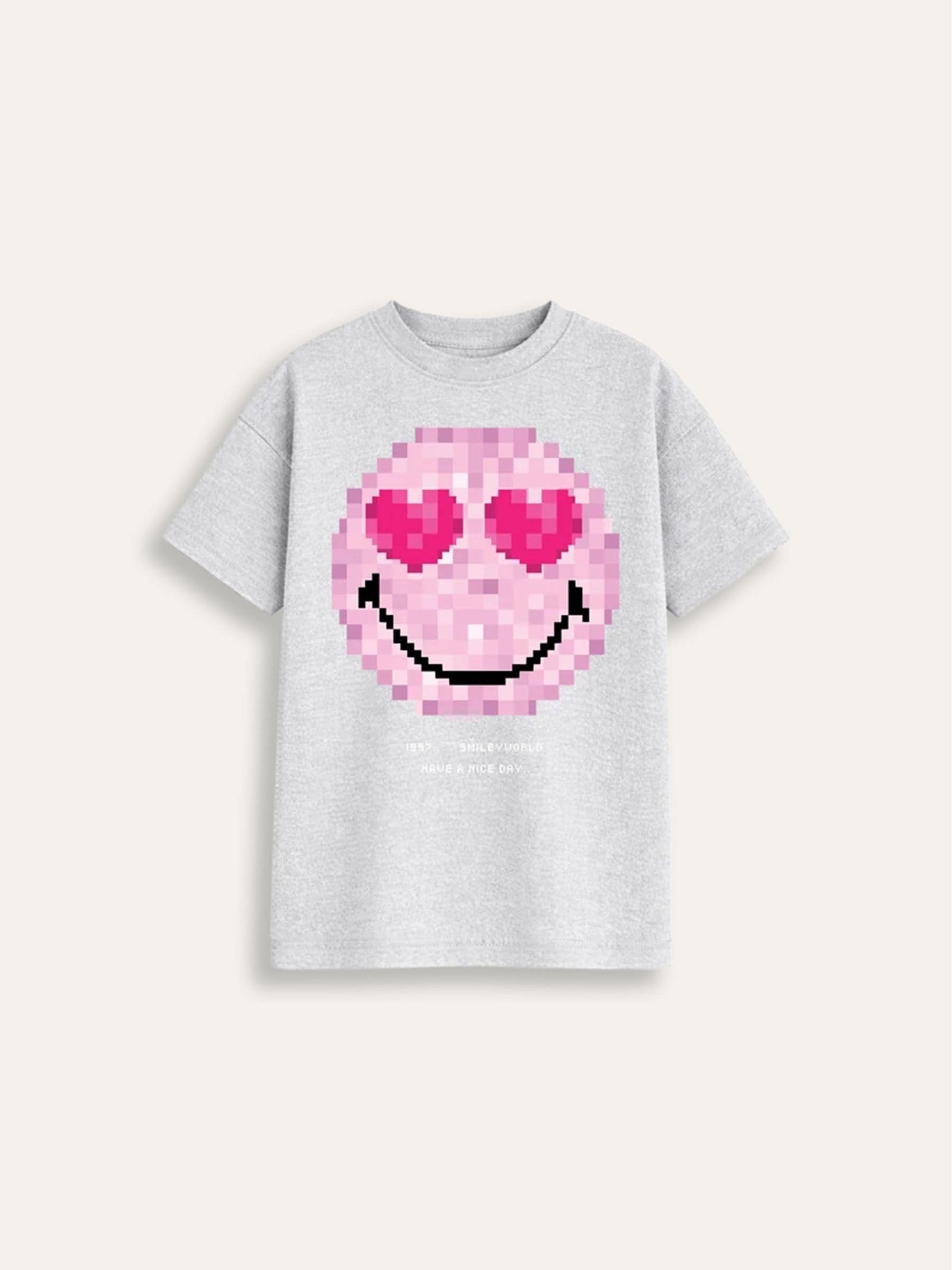 Dsiney Kidz - Brand Threads Grey T-Shirt with Iconic Face Print image 4