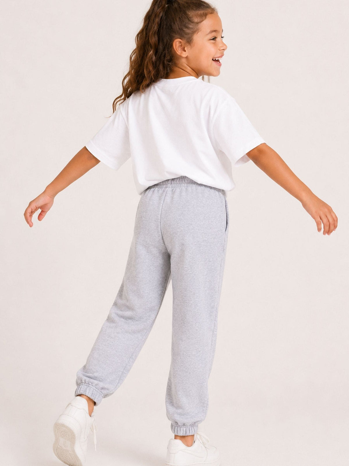 Brand Threads Grey Joggers with Iconic Face Print - image 3