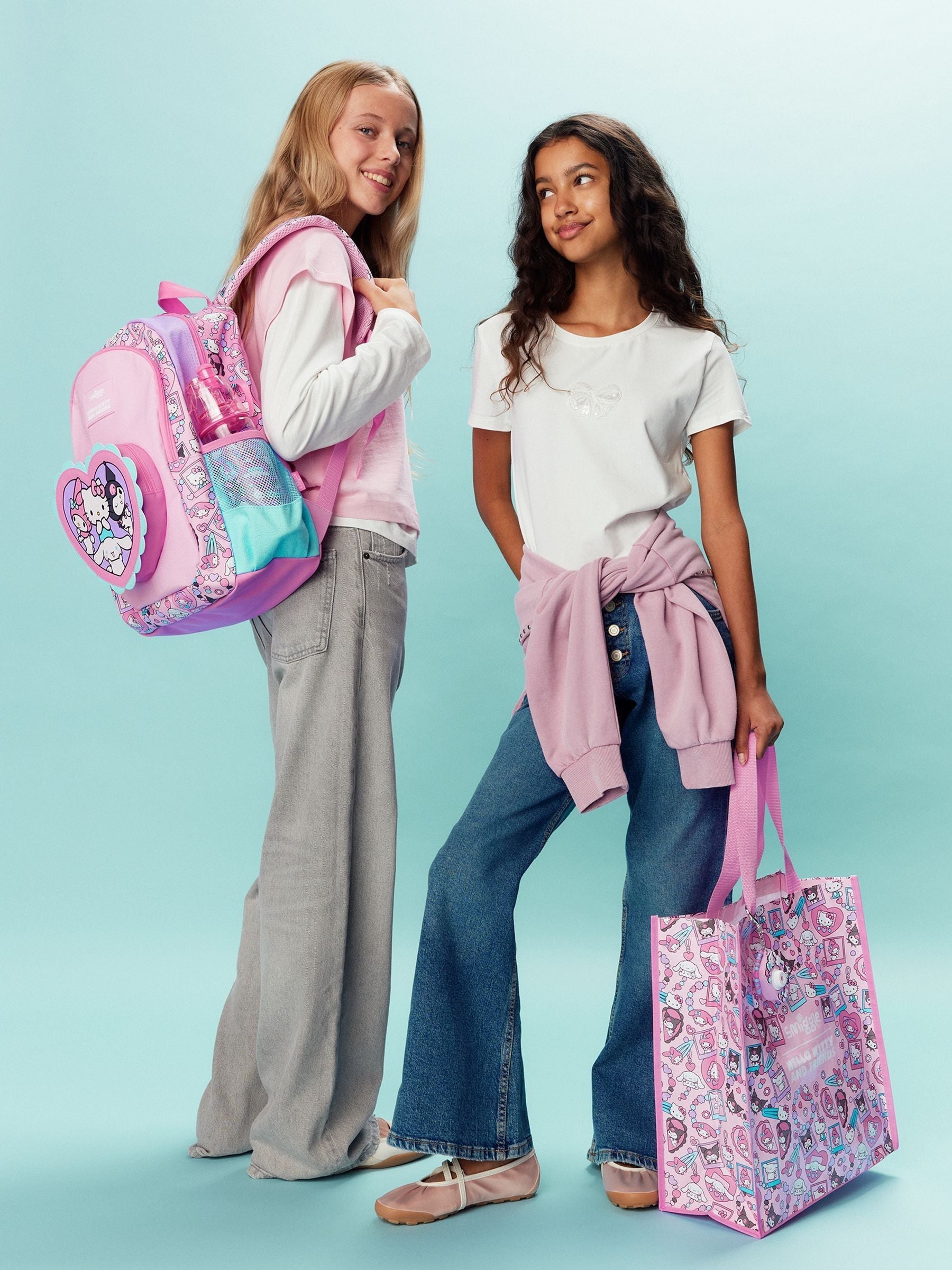 Smiggle Pink Hello Kitty And Friends Classic Backpack image 1