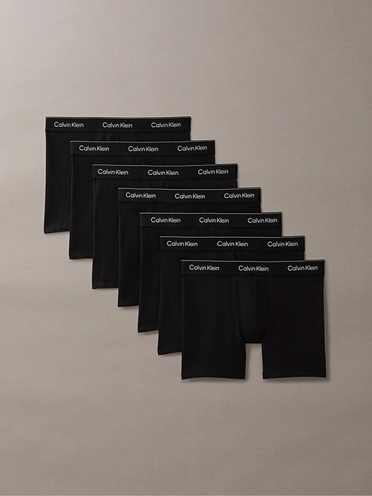 Dsiney Kidz - Calvin Klein Black Boxer Briefs - Icon Cotton Stretch 7 Pack image 1