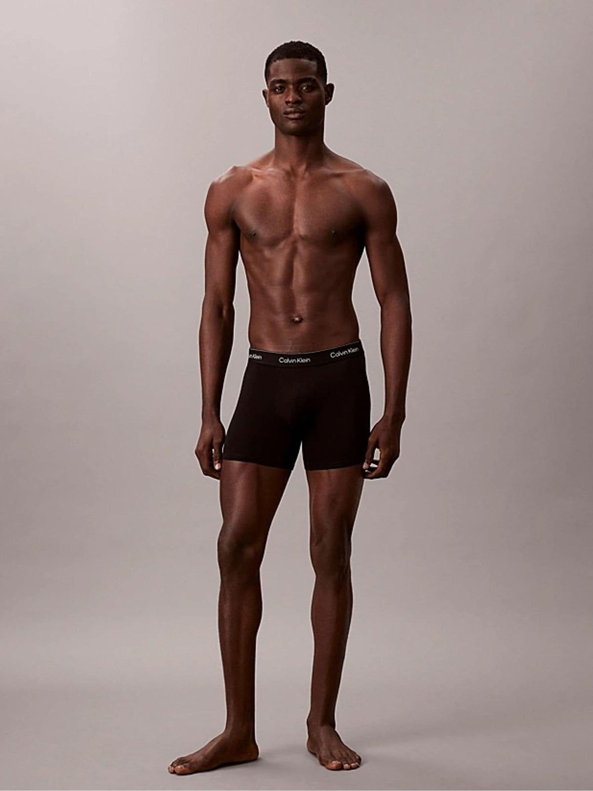 Dsiney Kidz - Calvin Klein Black Boxer Briefs - Icon Cotton Stretch 7 Pack image 4