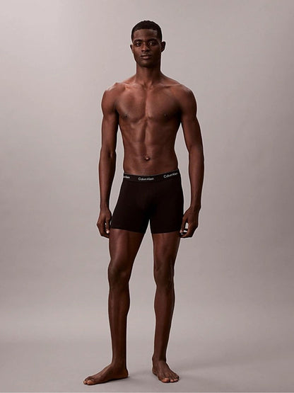 Dsiney Kidz - Calvin Klein Black Boxer Briefs - Icon Cotton Stretch 7 Pack image 4