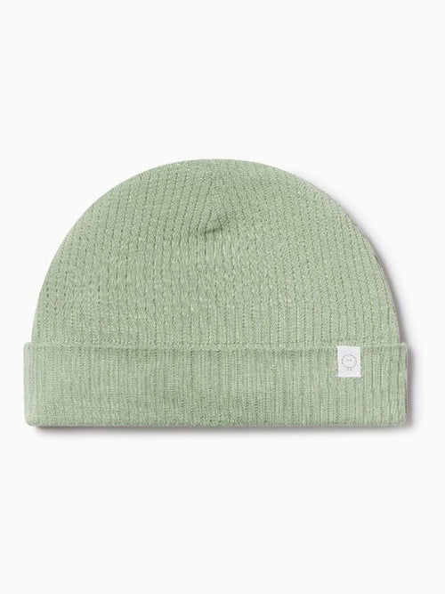 MORI Green Stretch Baby Hat image 1