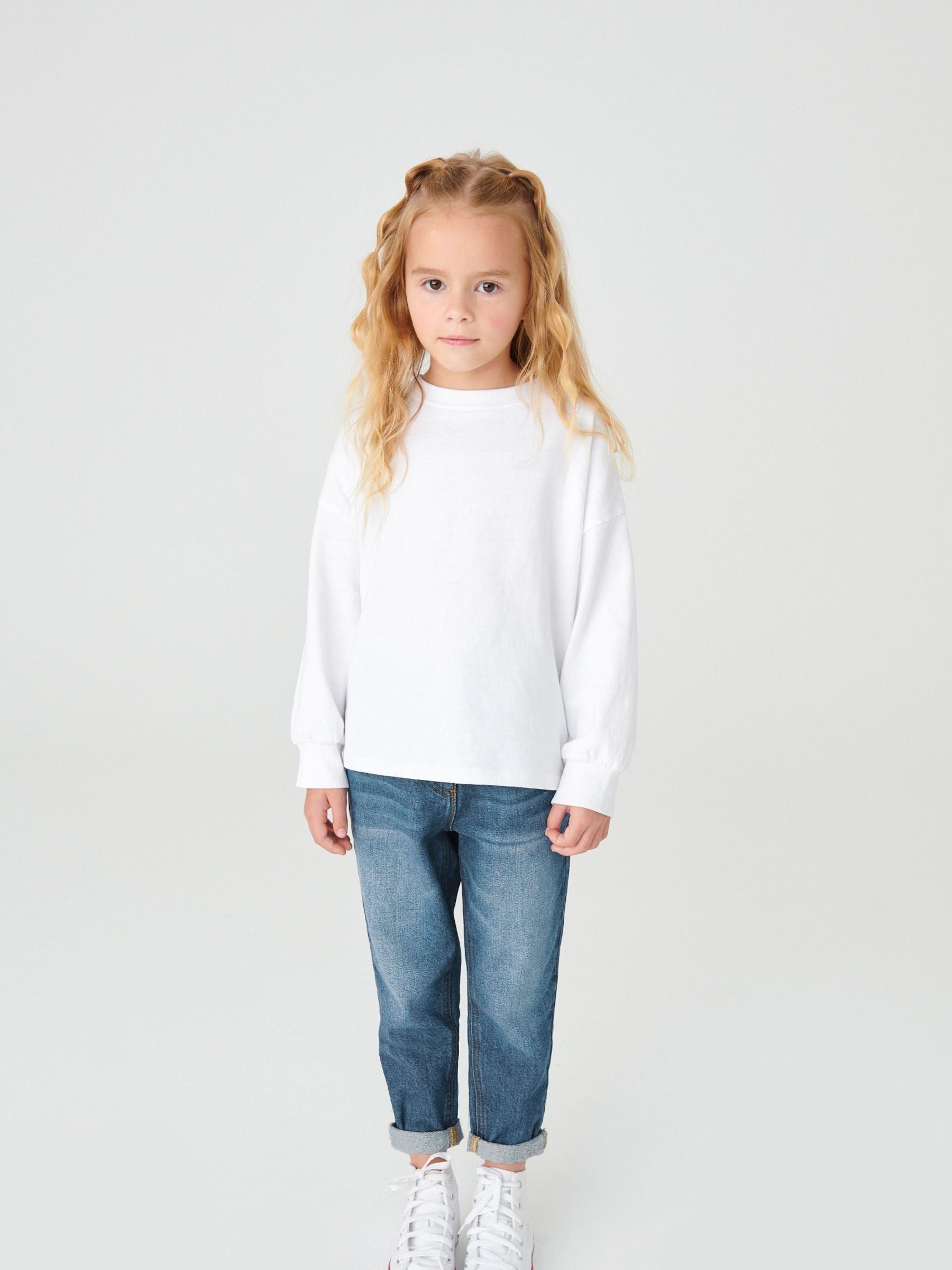 Dsiney Kidz - Mid Blue Denim Mom 100% Cotton Jeans (3-16yrs) image 2