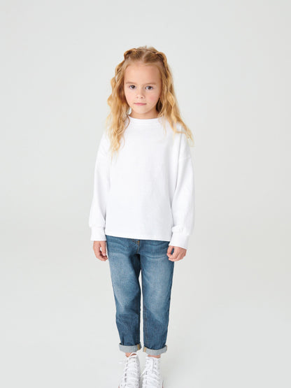Dsiney Kidz - Mid Blue Denim Mom 100% Cotton Jeans (3-16yrs) image 2