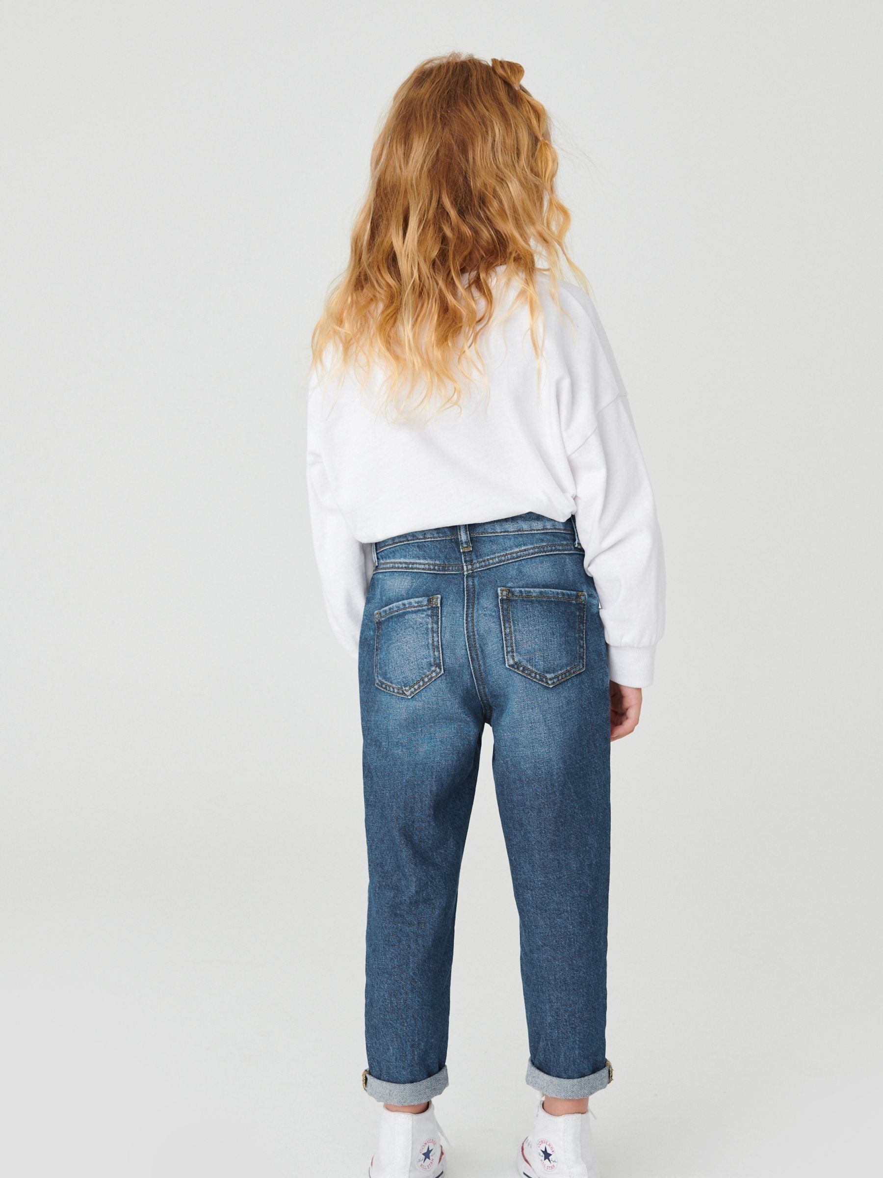 Dsiney Kidz - Mid Blue Denim Mom 100% Cotton Jeans (3-16yrs) image 3