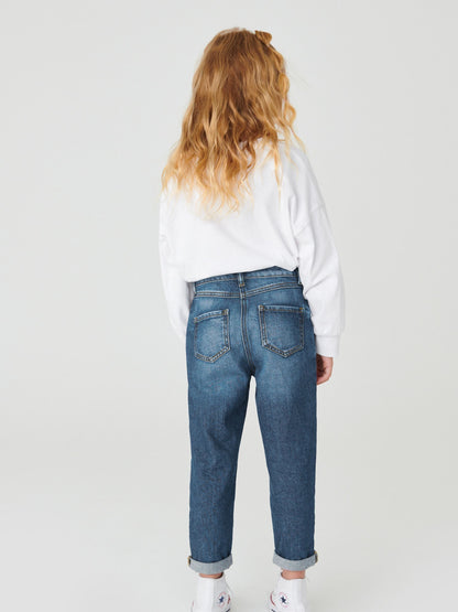 Dsiney Kidz - Mid Blue Denim Mom 100% Cotton Jeans (3-16yrs) image 3