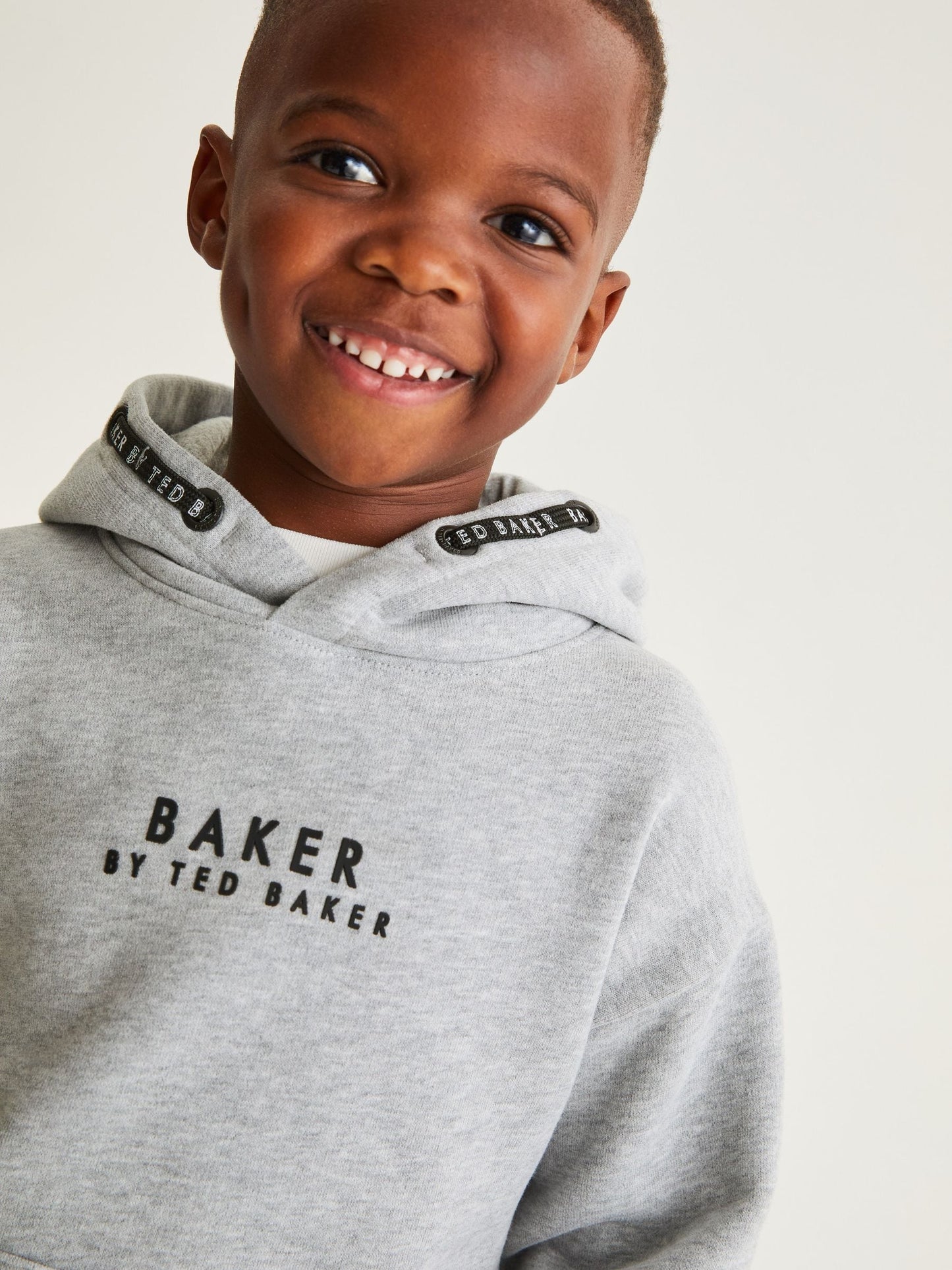 Baker by Ted Baker Grey Overhead Brown Hoodie image 2