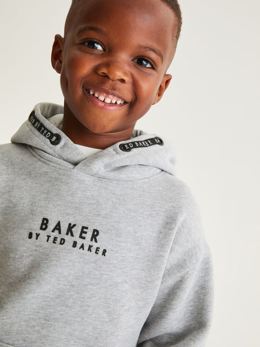 Baker by Ted Baker Grey Overhead Brown Hoodie image 2