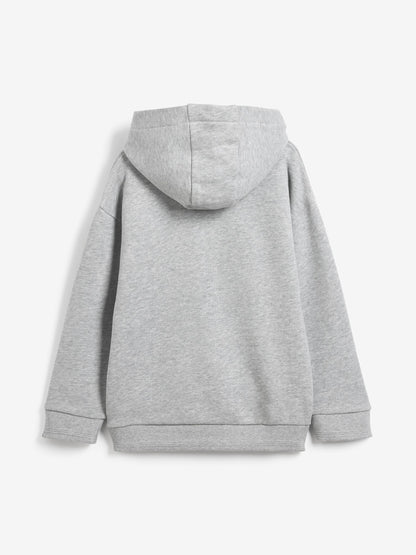 Baker by Ted Baker Grey Overhead Brown Hoodie image 4