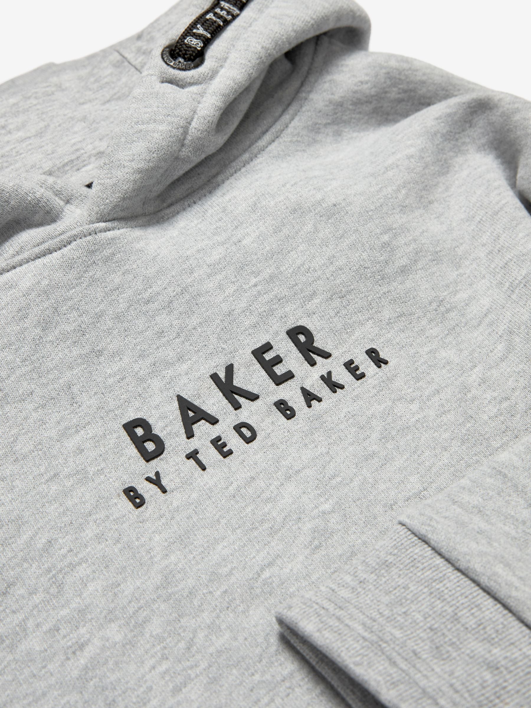 Baker by Ted Baker Grey Overhead Brown Hoodie image 5