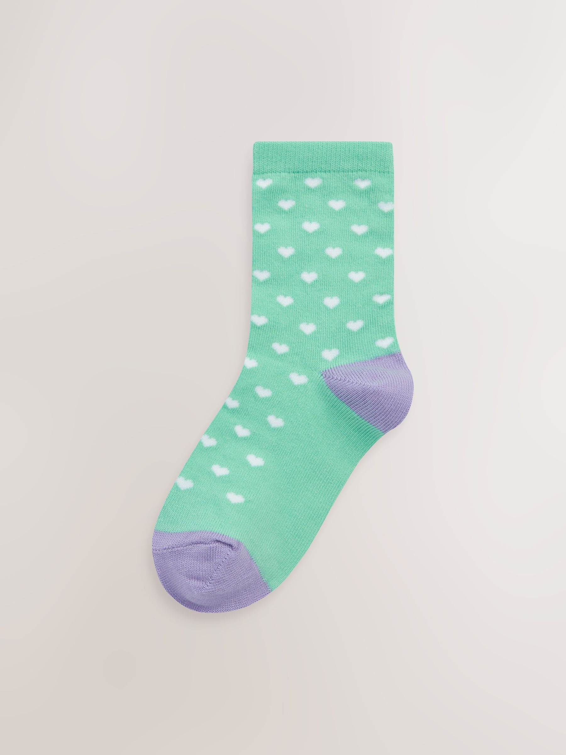 Colourful 7 Pack Cotton Rich Spot Stripe Ankle Socks image 3