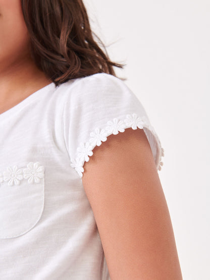 Dsiney Kidz - White Daisy Pocket T-Shirt (12mths-12yrs) image 3