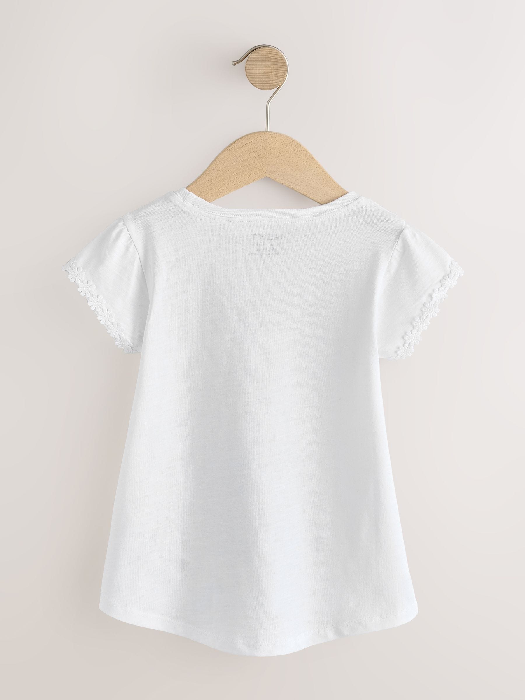Dsiney Kidz - White Daisy Pocket T-Shirt (12mths-12yrs) image 5