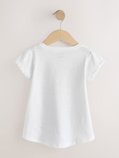 Dsiney Kidz - White Daisy Pocket T-Shirt (12mths-12yrs) image 5