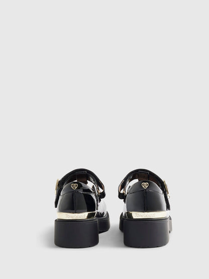 River Island Black Chunky Mary Jane School Shoes image 2