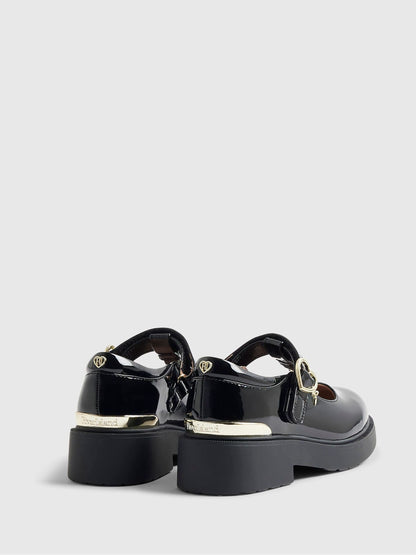 River Island Black Chunky Mary Jane School Shoes image 5