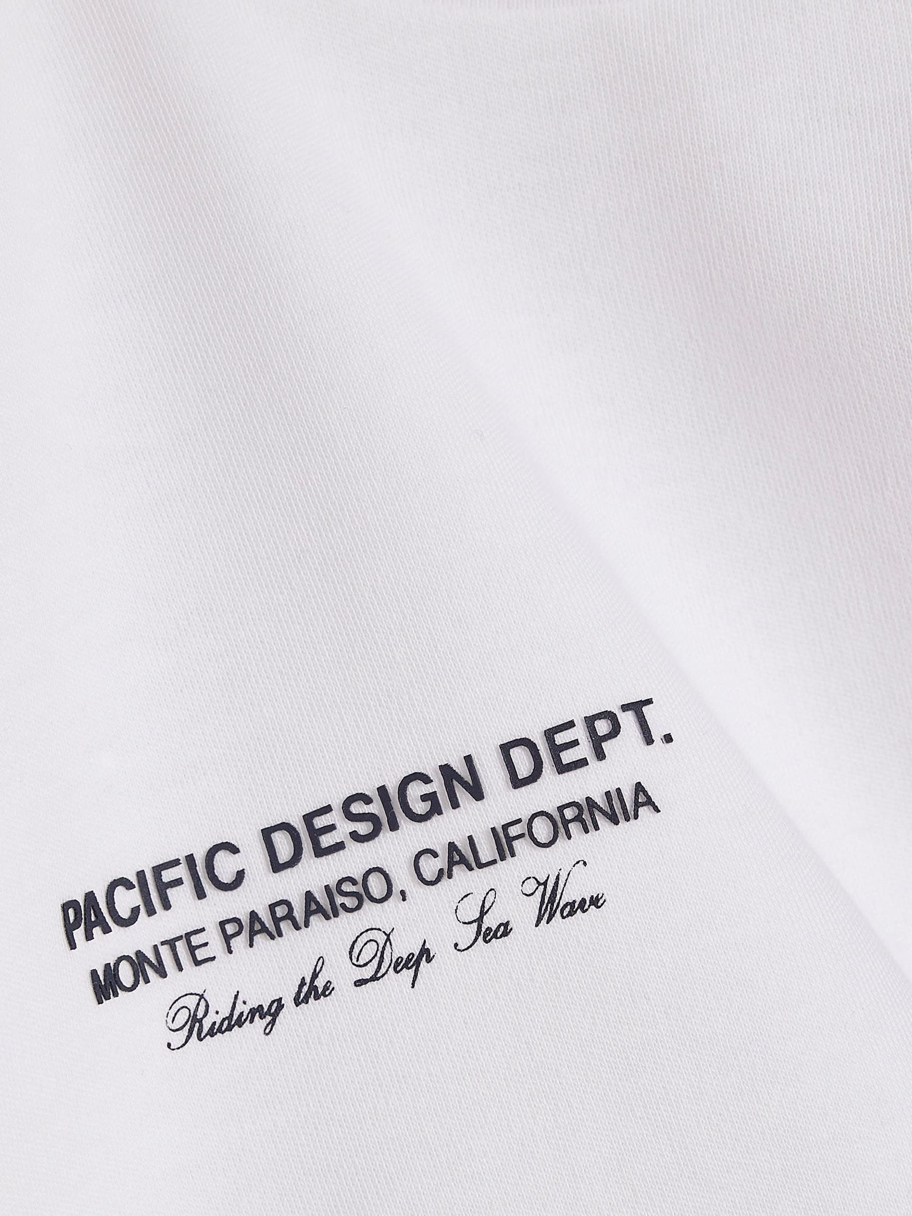 River Island White Palm Mesh T-Shirt & Shorts Set image 5