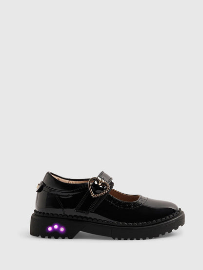 River Island Black Back To School Light Up Shoes image 1