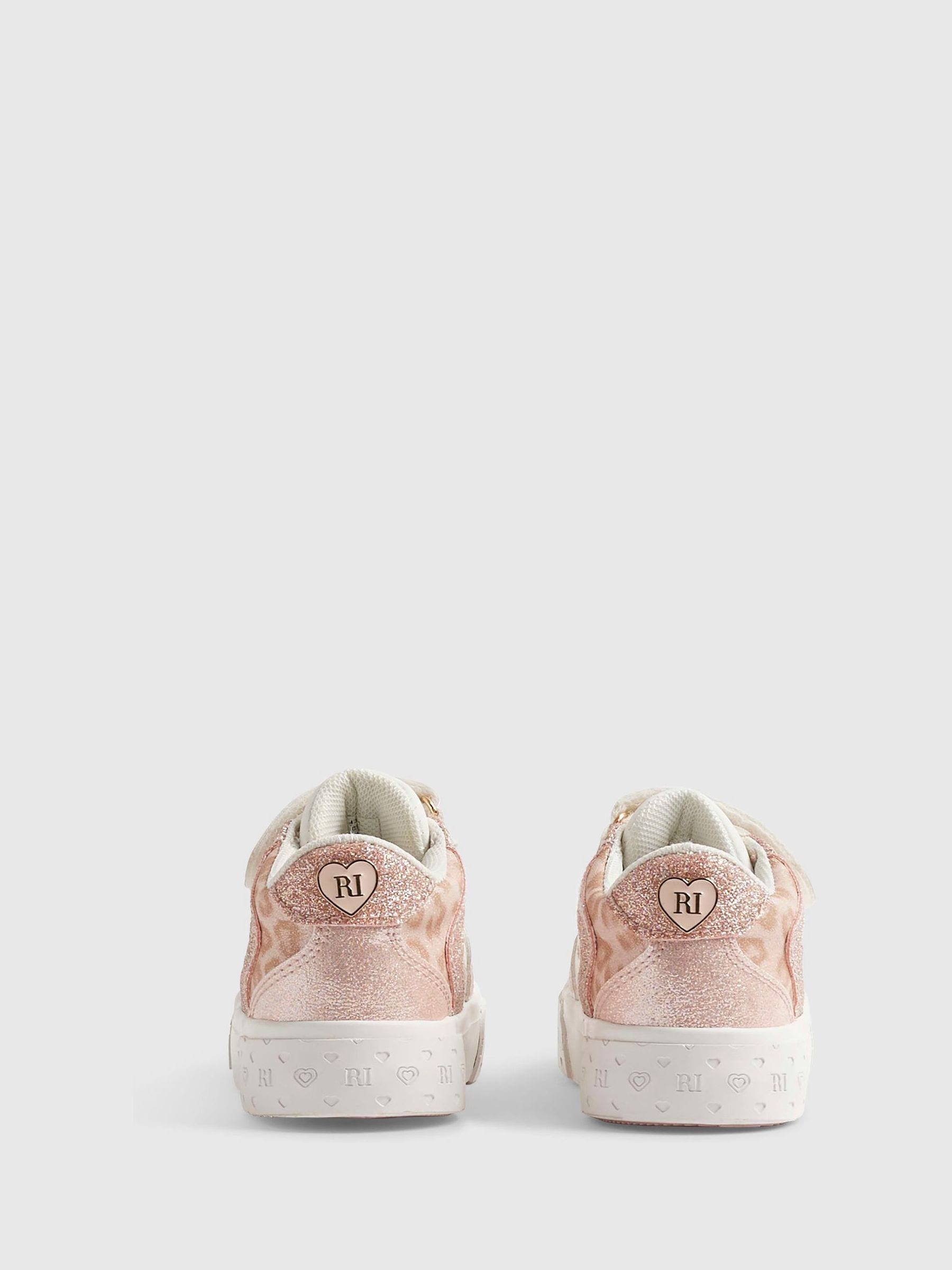 River Island White Veltcro Trainers image 2