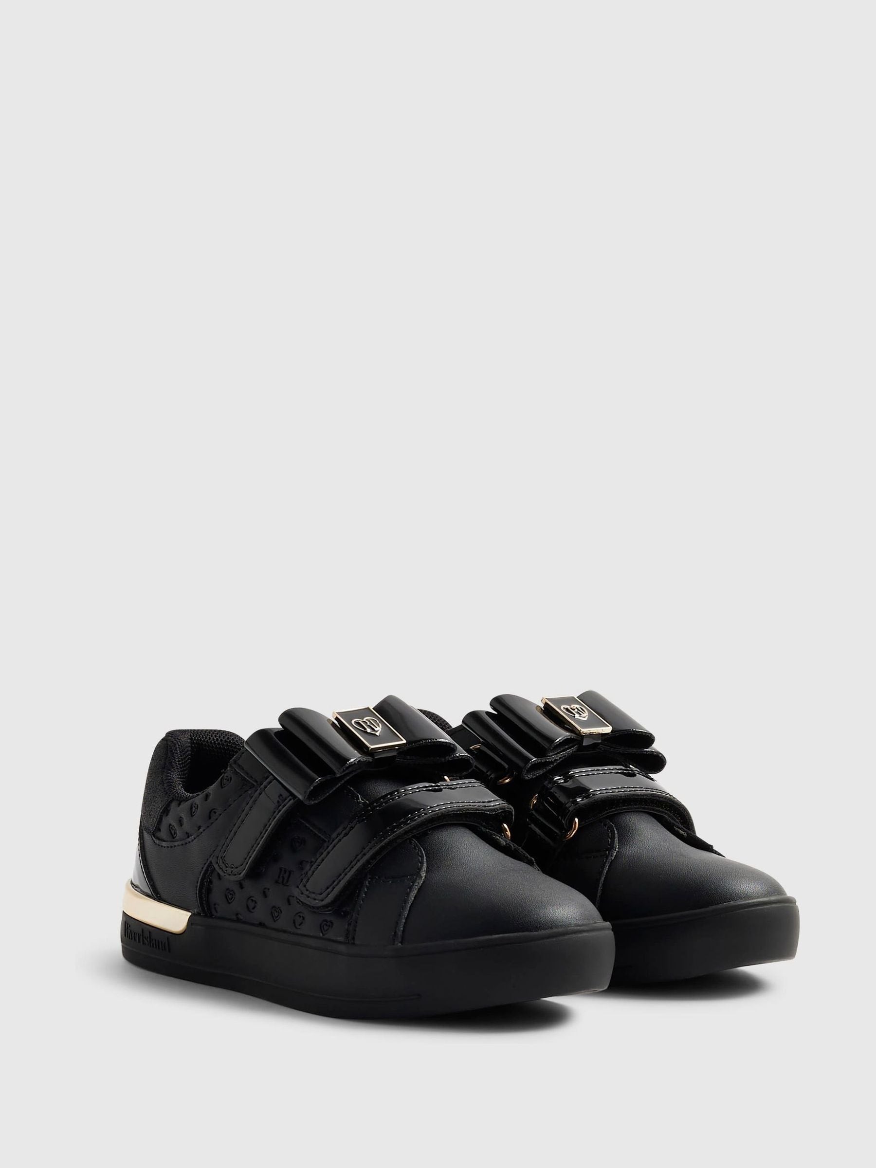 River Island Black Back To School Interchangable Trainers image 1