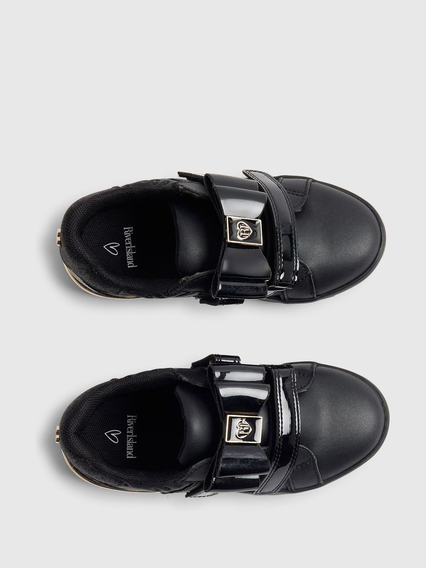 River Island Black Back To School Interchangable Trainers image 3