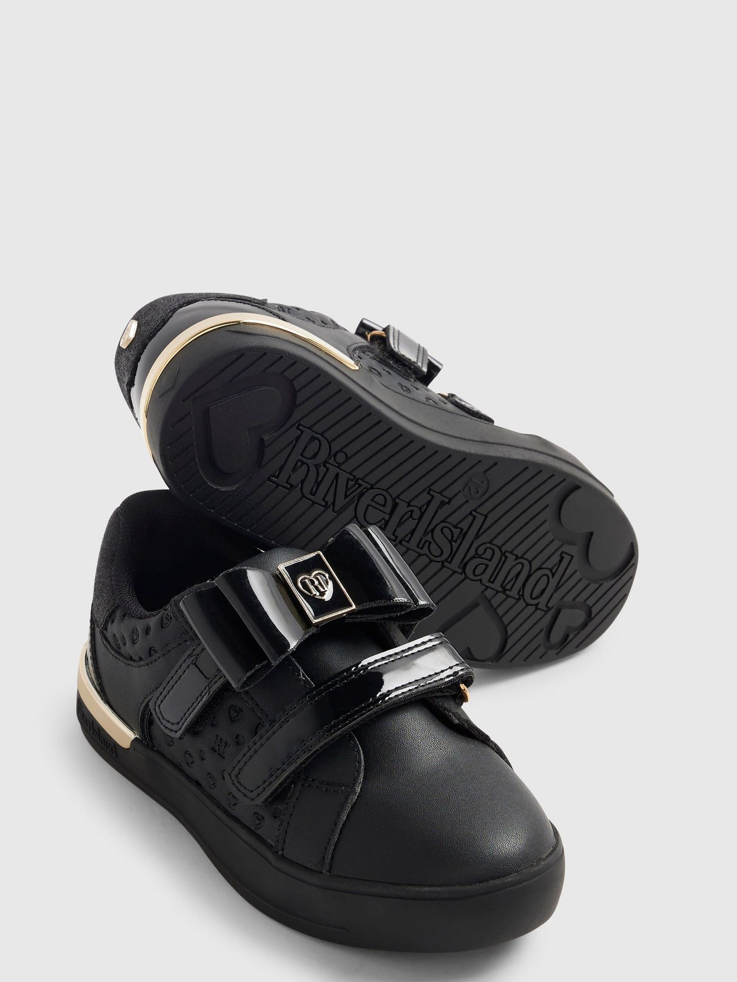 River Island Black Back To School Interchangable Trainers image 4