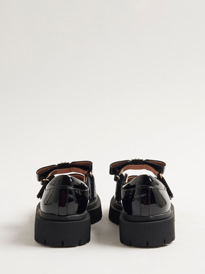 River Island Black Back To School Interchangeable Mary Jane Shoes image 3