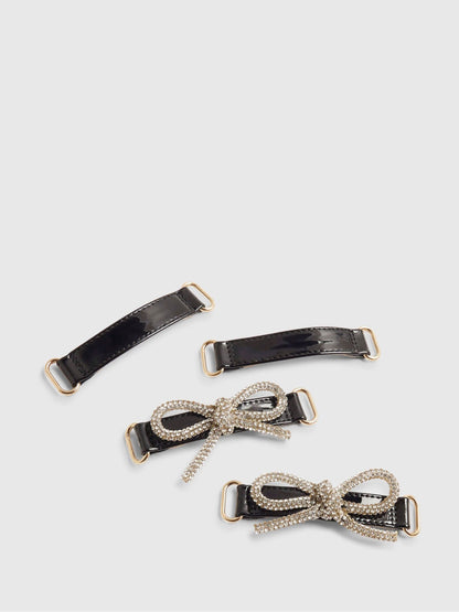 River Island Black Back To School Interchangeable Mary Jane Shoes image 5