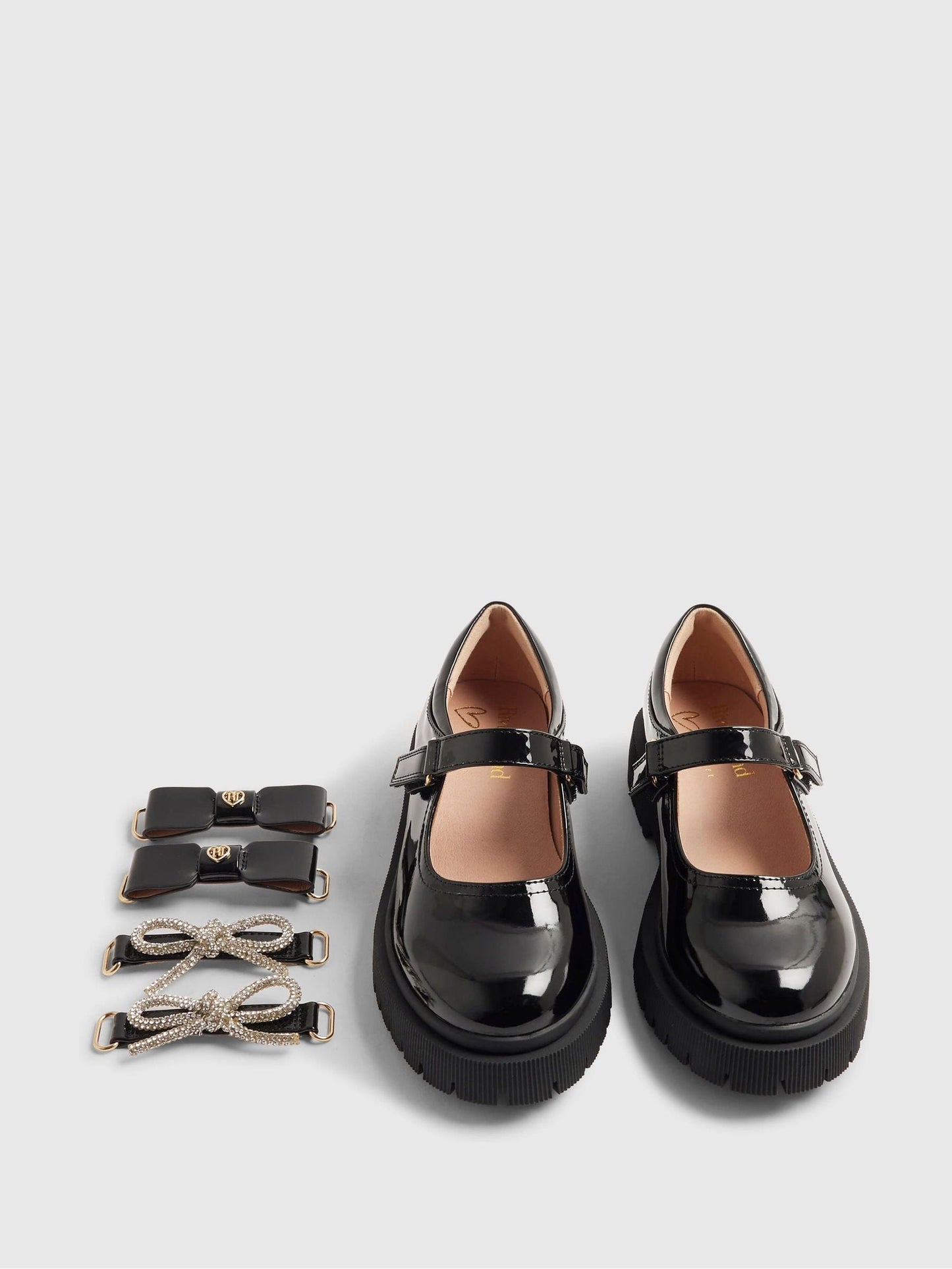 River Island Black Back To School Interchangeable Mary Jane Shoes image 6