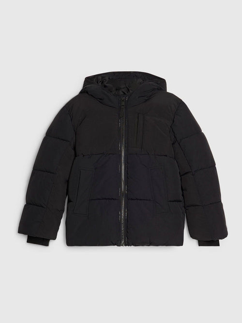 Dsiney Kidz - River Island Black Heavyweight School Puffer Jacket image 1