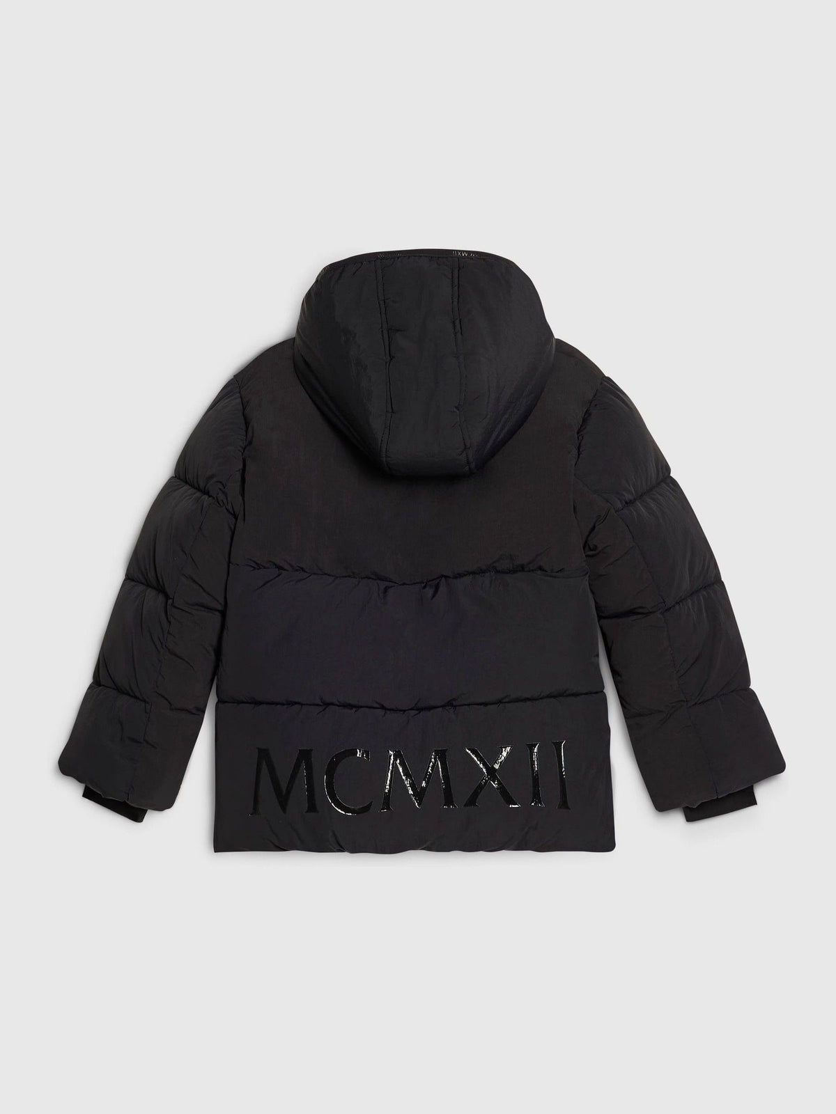 Dsiney Kidz - River Island Black Heavyweight School Puffer Jacket image 2
