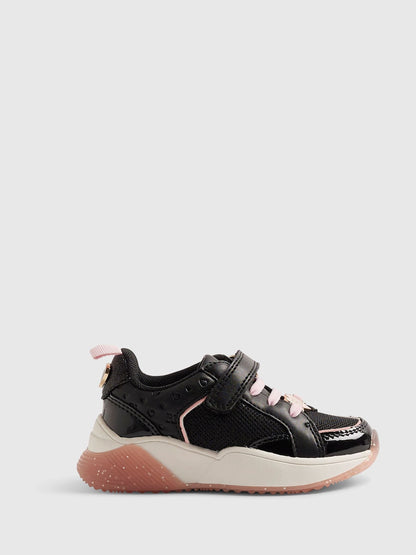 River Island Black Back To School Lace Trainers image 1