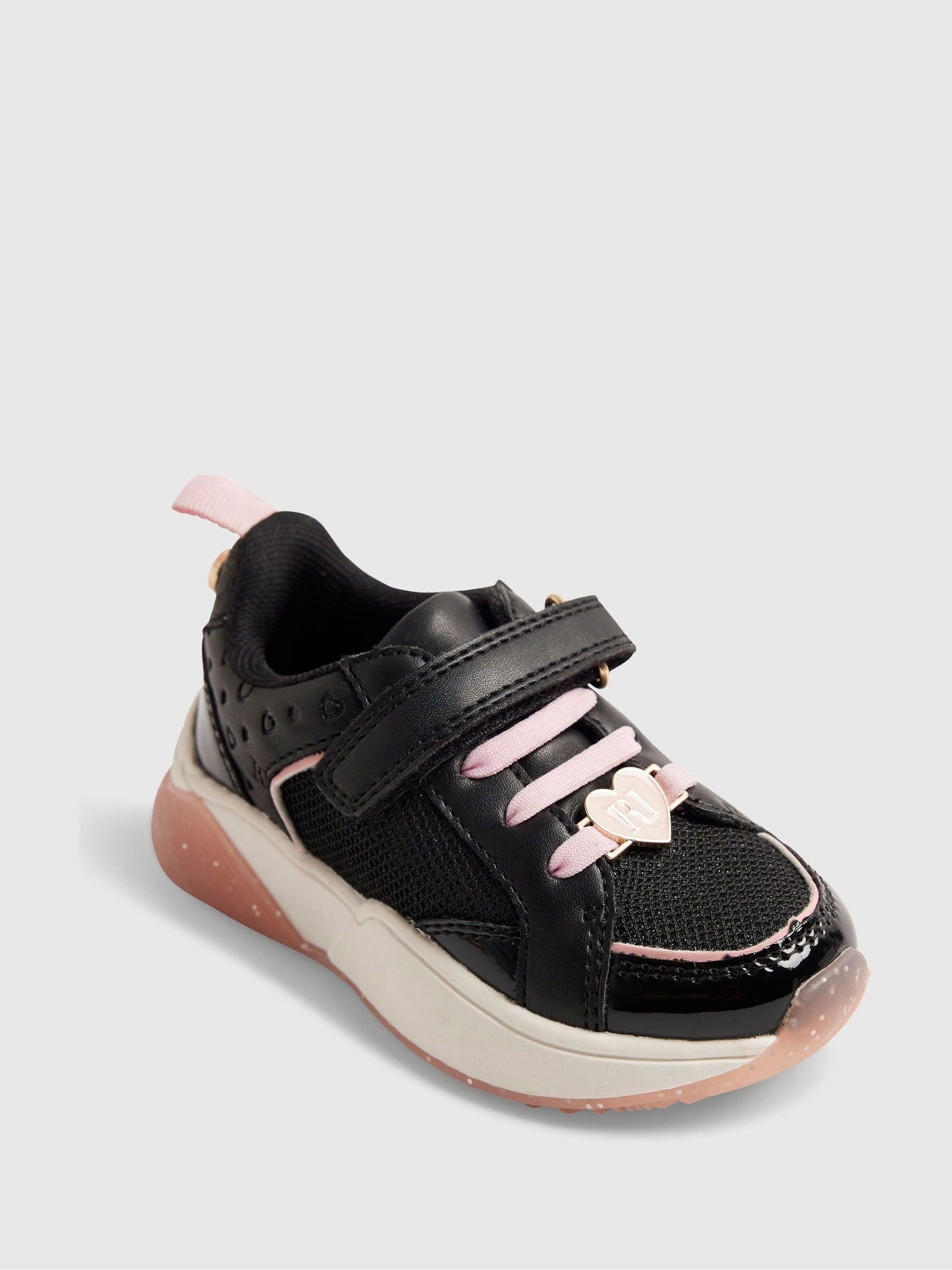 River Island Black Back To School Lace Trainers image 2