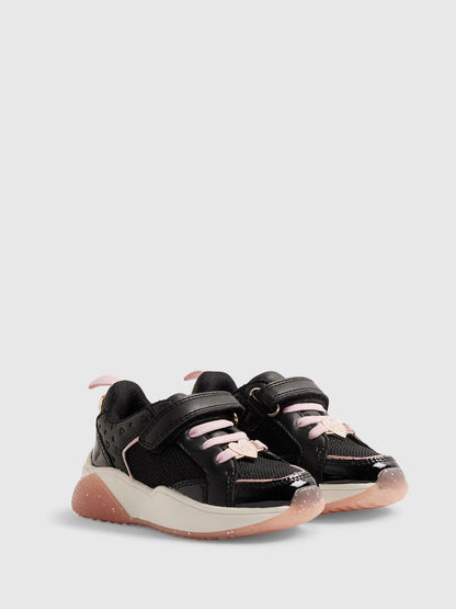 River Island Black Back To School Lace Trainers image 3