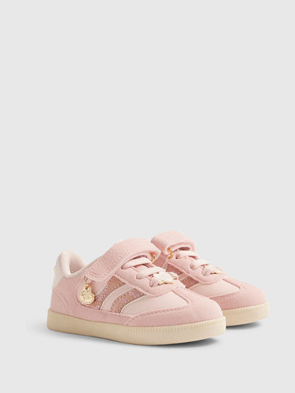 River Island Pink Snake Veltcro Trainers image 2