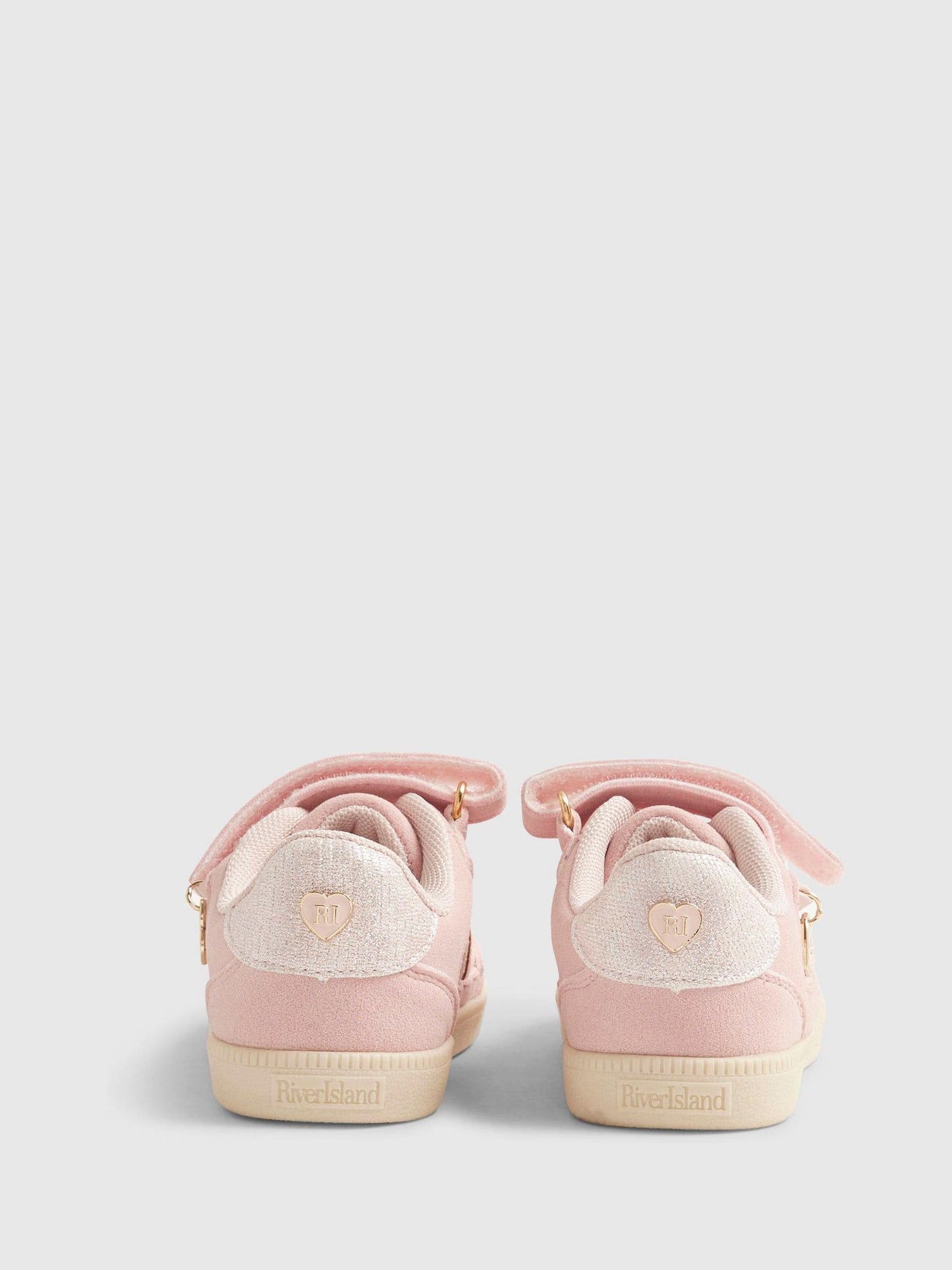 River Island Pink Snake Veltcro Trainers image 3