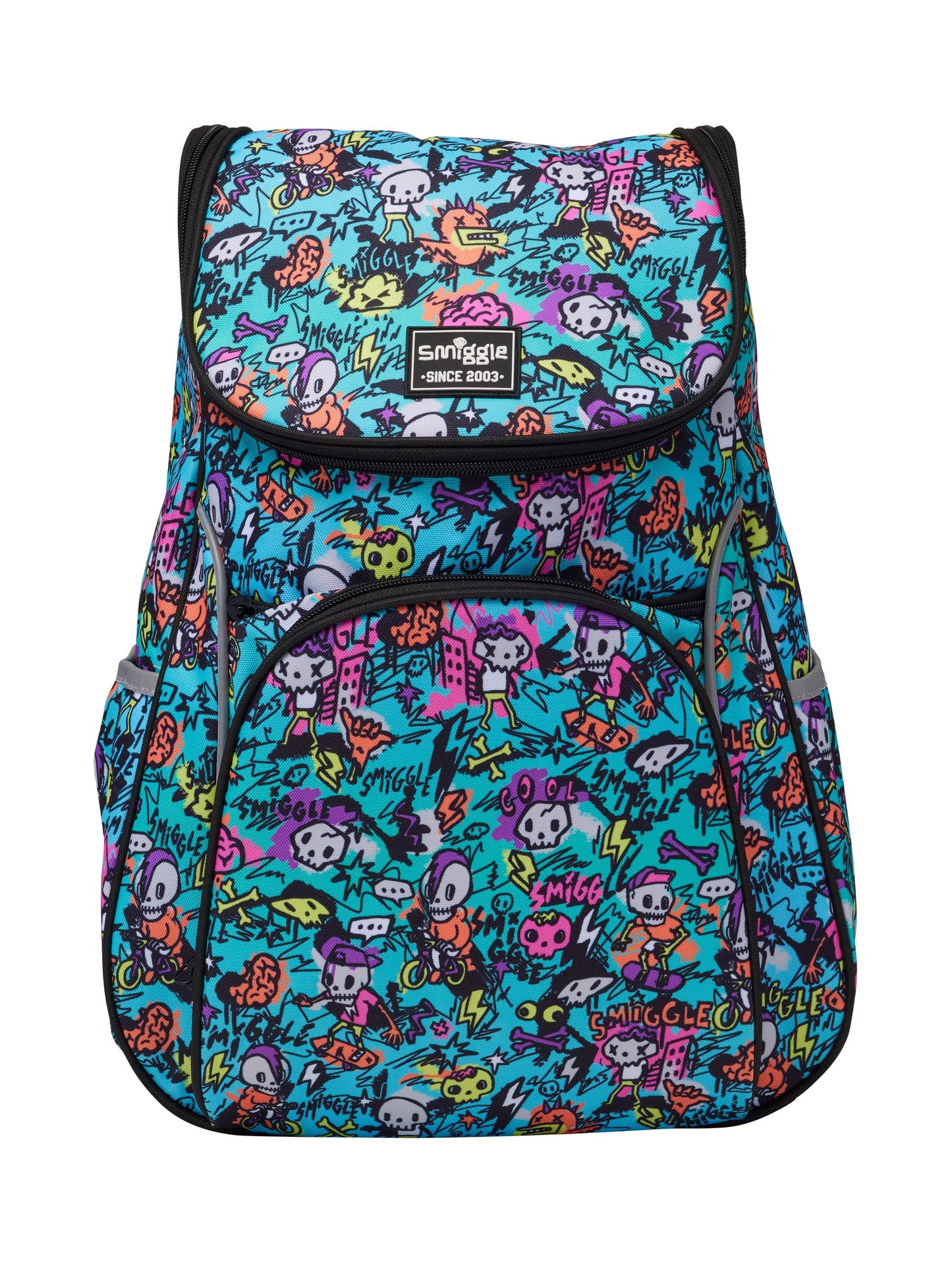 Smiggle Blue/Green Unreal Reflect Backpack image 1