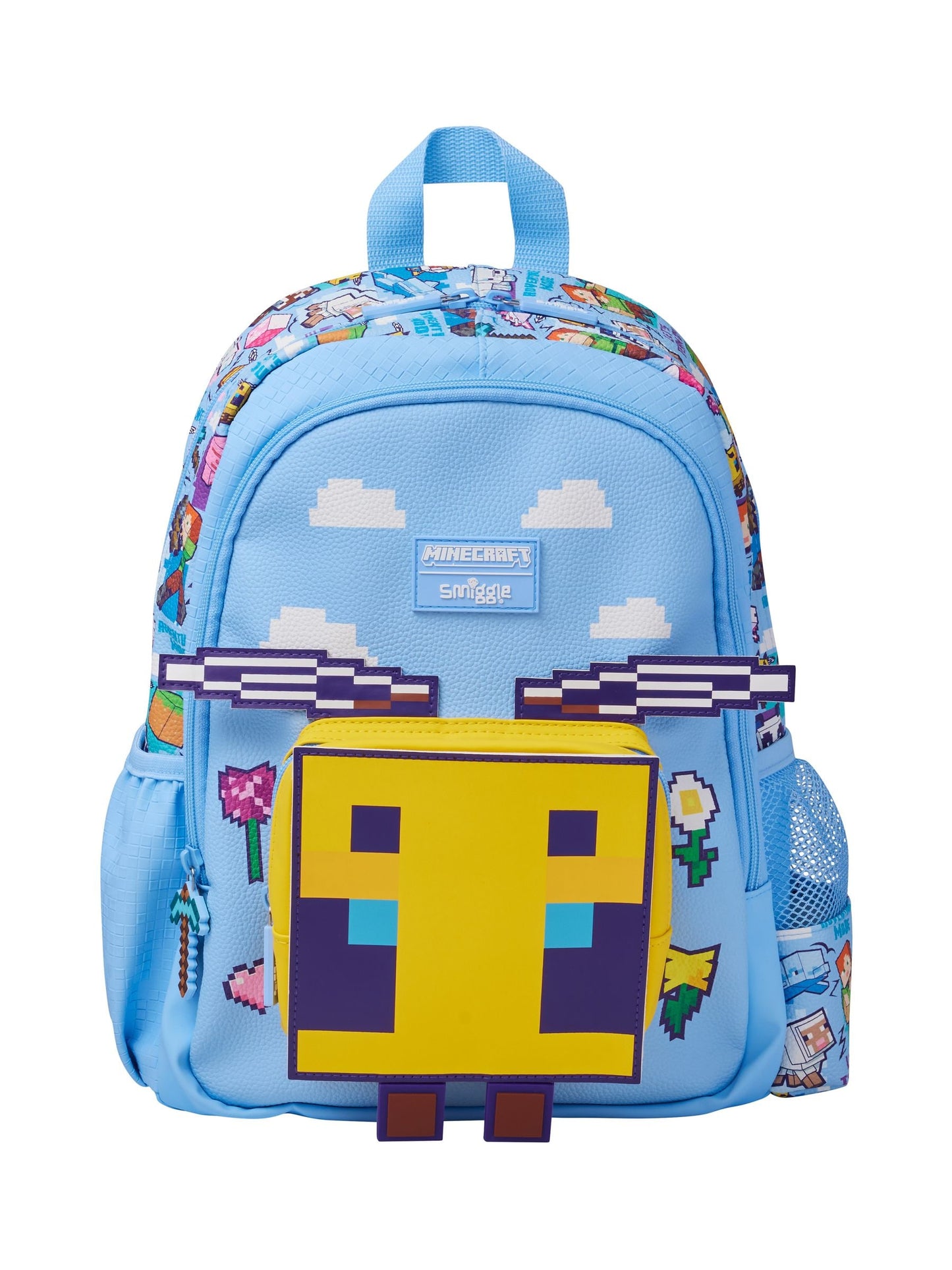 Smiggle Blue Minecraft Junior Character Backpack image 1